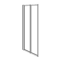 Koralle Faltwand Avant Df 95 933-943x1400 Silber Matt Esg Transparent