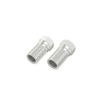 Conector Coaxial Hama 00205208 Rosca Interior 8 Mm 2 Piezas