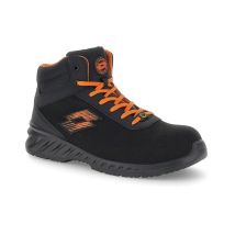 Scarpe Antinfortunistiche Lotto First 600 Mid S3l Sr Fo Esd All Black/samba Orange 47