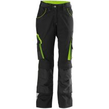 Fortis Damen Bundhose 24, Schw./limegreen, Gr. 36
