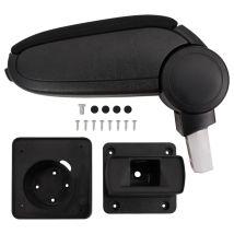 Destockoutils - Bracciolo Per Auto Nero 13x31,5x(29-51) Cm In Abs Vidaxl