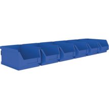 Set Di Cassetti Per Contenitore Di Visualizzazione H75xl602xp180mm, Con Staffe Di Fissaggio, Cuscinetti A Sfera 6xmk5 Blu