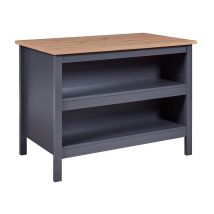 Inter Link - Nellina Sideboard Küchen-ø, 2 Ablagen Grau, Artisan Eiche Dekor.