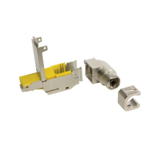 Harting 20821010021 Prelink Rj45 Plug, Ip20 Cat.6a L-90°
