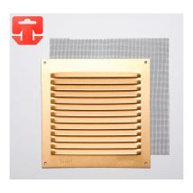 Griglia Zanzariera in Alluminio Oro 150x150mm – Materiale: Alluminio – Spessore: 0,8mm