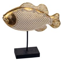 Origen - Signes Grimalt Figura Marinera Figuras Figura Pez Con Base Animales Dorado 27x7x28cm 28009