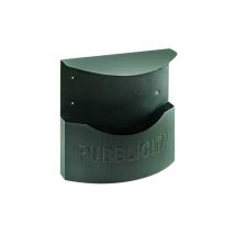 Cesto para publicidad negro mate – Hierro pintado – 38 cm x 10 cm x 35 cm