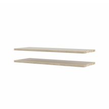 Hellin Bücherregal mit 2 losen Regalen 75,5 x 26,5 cm – Eichendekor – Elegantes Design – Hochwertige Verarbeitung