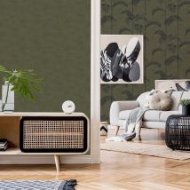 Papier Peint Intissé Looks Palmiers Deluxe 1005 X 52cm Vert