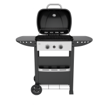 Barbecue A Gas 2 Fuochi Simply Hot – Con Griglia In Ghisa E Ripiani Laterali