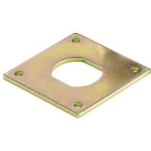 Siso - Spindschloss 300 Verdreh-schutzplatte, 40x40x2mm, Stahl Verzinkt