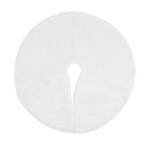 Jupe D'Arbre De Noël Blanche, 120cm, Couverture Moelleuse, Tapis En Fourrure Enneigé.a
