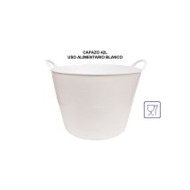 Pamex Capazo Agrícola Uso Alimentario Plástico 42 L Blanco 52x45x37cm