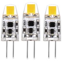 Led's Light Led Smd Leuchtmittel - Kapsel G4, 1w, 2700k, Klar, 330°, Dimmbar - 3er Pack - 95 Lm