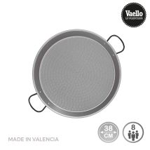 Traditionelle Paellapfanne Aus Stahl Puli Ø38cm (8 Personen). Vaello