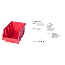 Contenedor De Almacenamiento - Ergobox 3 Rojo