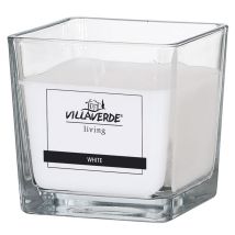 Duftkerze Im Glas 3-docht White, 10 X 10 X 10 Cm Duftkerzen - Villa Verde