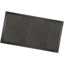 Paillasson Antidérapant Texture Douce Anti-trébuchement Dos Caoutchouté Anthracite - 60x90 Cm