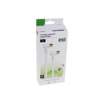 Erard - Koaxialkabel Tv 3mtr - 9,52 Mm M/f Gewinkelt 90° + Adapter - 724640 - 3700117246403