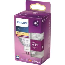 Philips Gu5.3 Lampadina Led Bianco Caldo 20w Equivalente