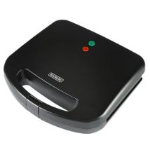 Grilleur de sandwichs Bourgini – 800 W – Plaques anti-adhésives – 60% plus grande surface de cuisson – Gaufrier et croque monsieur