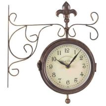 Smart Garden York Station Platform Indoor Outdoor Garden Clock Thermometer