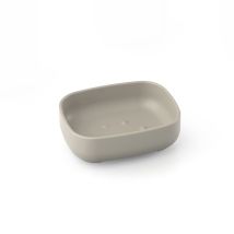 Porte-savon – 11,5 x 3 x 9 cm – Résine tourterelle – Métform