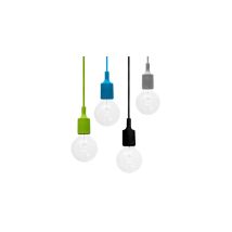 Greensensation - Lampara Techo De Diseño En Silicona Y Alambre Tejido Azul