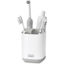 Portacepillos De Dientes, Easystore , Gris Claro, Organizador De Cepillos, Diseño Compacto, Base Antideslizante, Materiales Resistentes, Ideal Para 