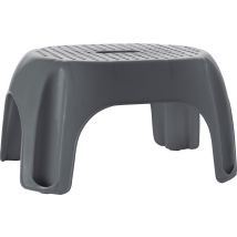 Badhocker – grau – 39 cm – Dusch- und Badehocker – rutschfest – belastbar bis 100 kg – Ridder