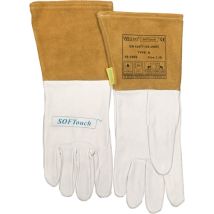 Schweißerhandschuhe Größe M (8,5) Natur/orange ( 4702005016 ) - Weldas