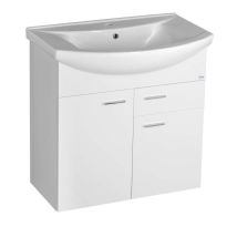 Aqualine Zoja - Mueble De Lavabo 72x74x34 Cm, Blanco 51075a