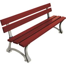 Panchina MORA in legno di quercia verniciato – Lunghezza 2000 mm – Altezza 746 mm – Sedile ergonomico – Resistente alle intemperie