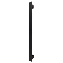 Maniglione Piatto Porta Blindata Nero 50cm Moderno