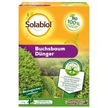 Solabiol Buchsbaum Dünger 1,5 kg – 100% organisch – NPK 7-4-7 + 2 MgO – Wurzelaktivator Osiryl – ideal für Buchsbäume