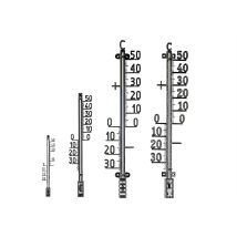 Innen/Außenthermometer – Metall – 42 cm – Schwarz – 10 Stück