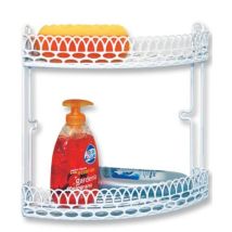 Artex Mensola Angolare Da Bagno 2 Ripiani Bianco Lucido 23x23x30 Cm