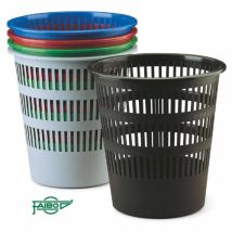Cestino Per Rifiuti In Plastica A Griglia 12 L. Nero Faibo