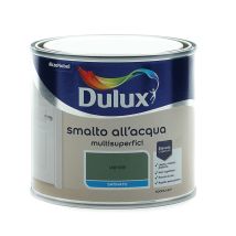 Smalto Satinato All'acqua Per Metallo Plastica E Legno Pronto All'uso Per Esterni E Interni, 0.5 Litri, Verde - Dulux
