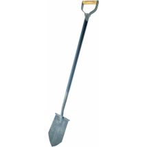 Spitzspaten D-Griff aus Stahl geschmiedet Eschen-D-Stielgriff