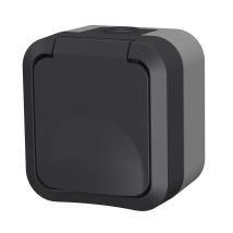 Presa 2P+T impermeabile Quarx – 250 V~ 16 A – Grado di protezione IP55 – Installazione rapida senza attrezzi