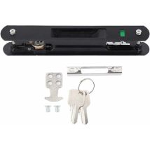 Cerradura Para Puerta Corredera Con Cierrapuertas - Cerradura Moderna Con Gancho Para Puerta Móvil Y Ventana, De Una Sola Cara Y Doble Cara, Para 