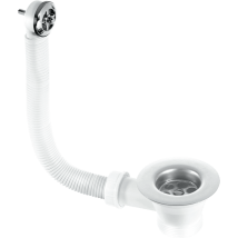 Mcalpine - Fsw2p Sink Combined Waste And Overflow - Nut And Bolt Overflow Connection