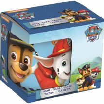 Taza de Cerámica Patrulla Canina 325 ml – Ideal para Niños – Compatible con Lavavajillas y Microondas – Regalo