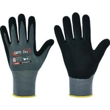 Guante de protección anticorte OPTIMATE – Nitrilo – Talla 9 – Resistente al estrés mecánico – Flexible y transpirable