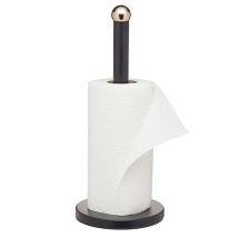 Black And Brass Finish Towel Holder 35cm - Masterclass