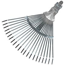 Schlaufen-Fächerbesen verstellbar – 310-480 mm – 22 Zinken – Stahl