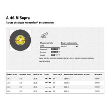Klingspor Schleifsysteme - Disco De Corte A 46 N Supra D230x3mm, Recto, Aluminio, 22,23mm Klingspor (por 25)