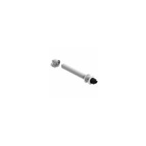 Kit Humos 60/100 para Termotanque Opalia F – Calentador de Agua – Curva de 90° – Terminal Antiviento – 60/100 mm