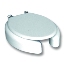 Asiento Elevado Con Tapa De Inodoro Con Bisagras Universales Blanco Goman